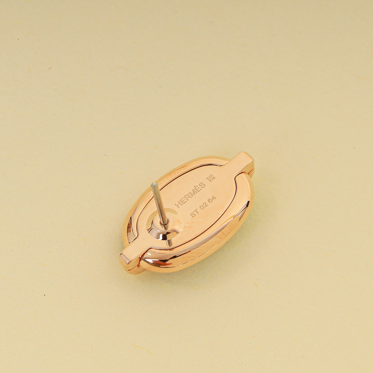 Hermes Noir Mini Maillon Earrings