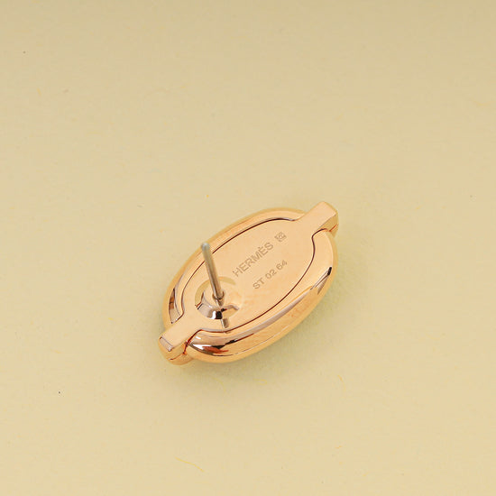 Hermes Noir Mini Maillon Earrings