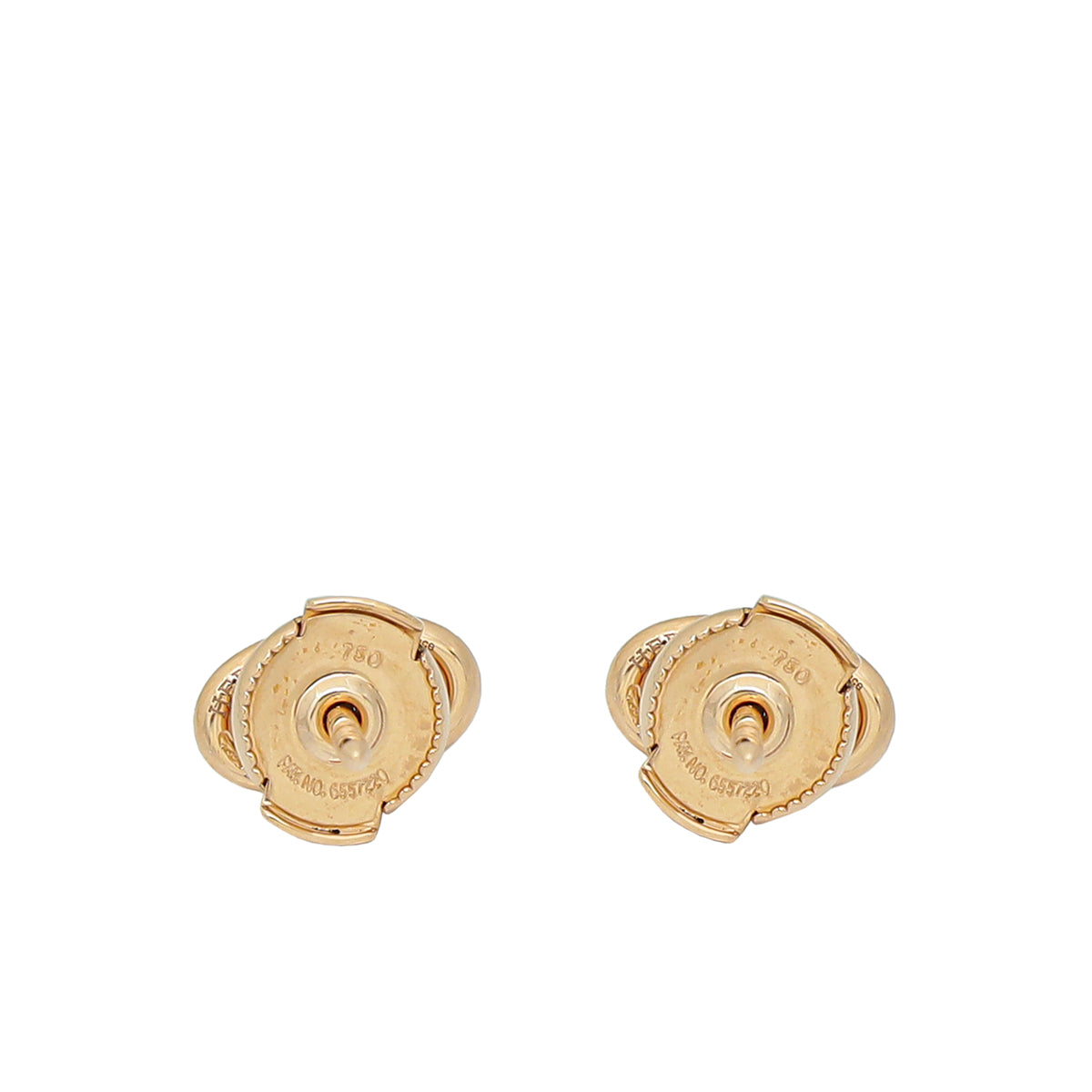 Hermes 18K Rose Gold Farandole Very Small Model Earrings-Hermes-THE CLOSET