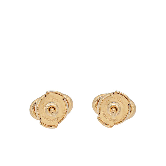 Hermes 18K Rose Gold Farandole Very Small Model Earrings