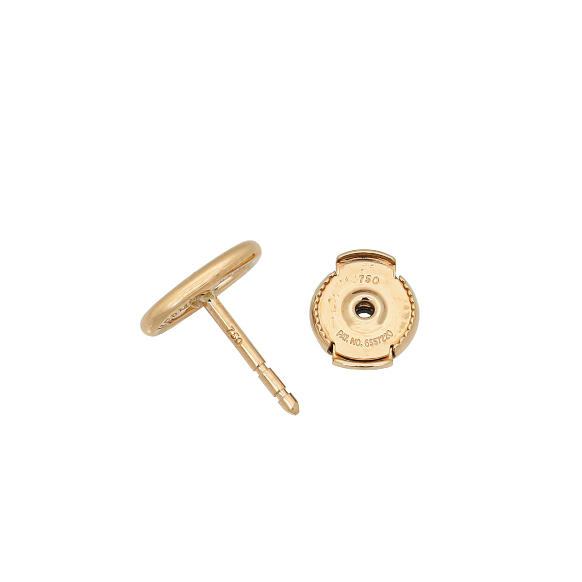 Hermes 18K Rose Gold Farandole Very Small Model Earrings