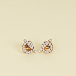 Hermes 18K Rose Gold Finesse Earrings