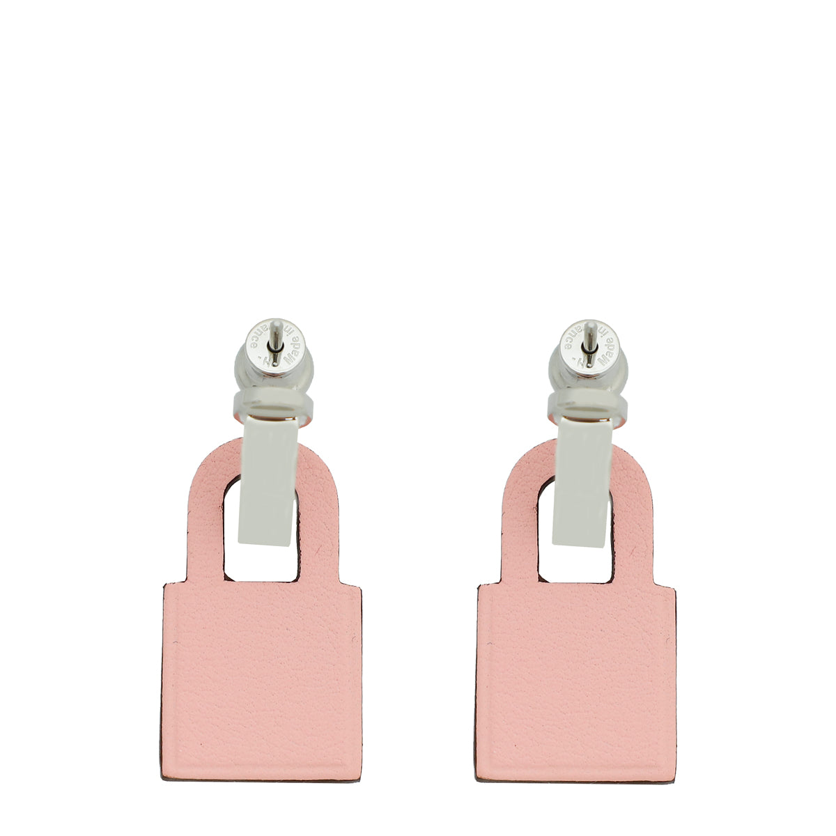 Hermes Rose Confetti O'Kelly Earrings-Hermes-THE CLOSET