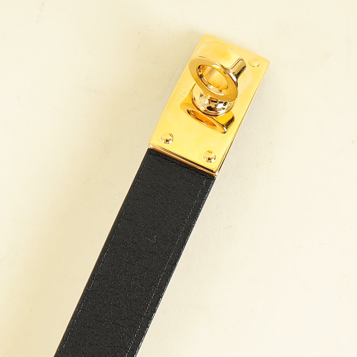 Hermes Noir Soya Gloves WITH Kelly Glove Clip