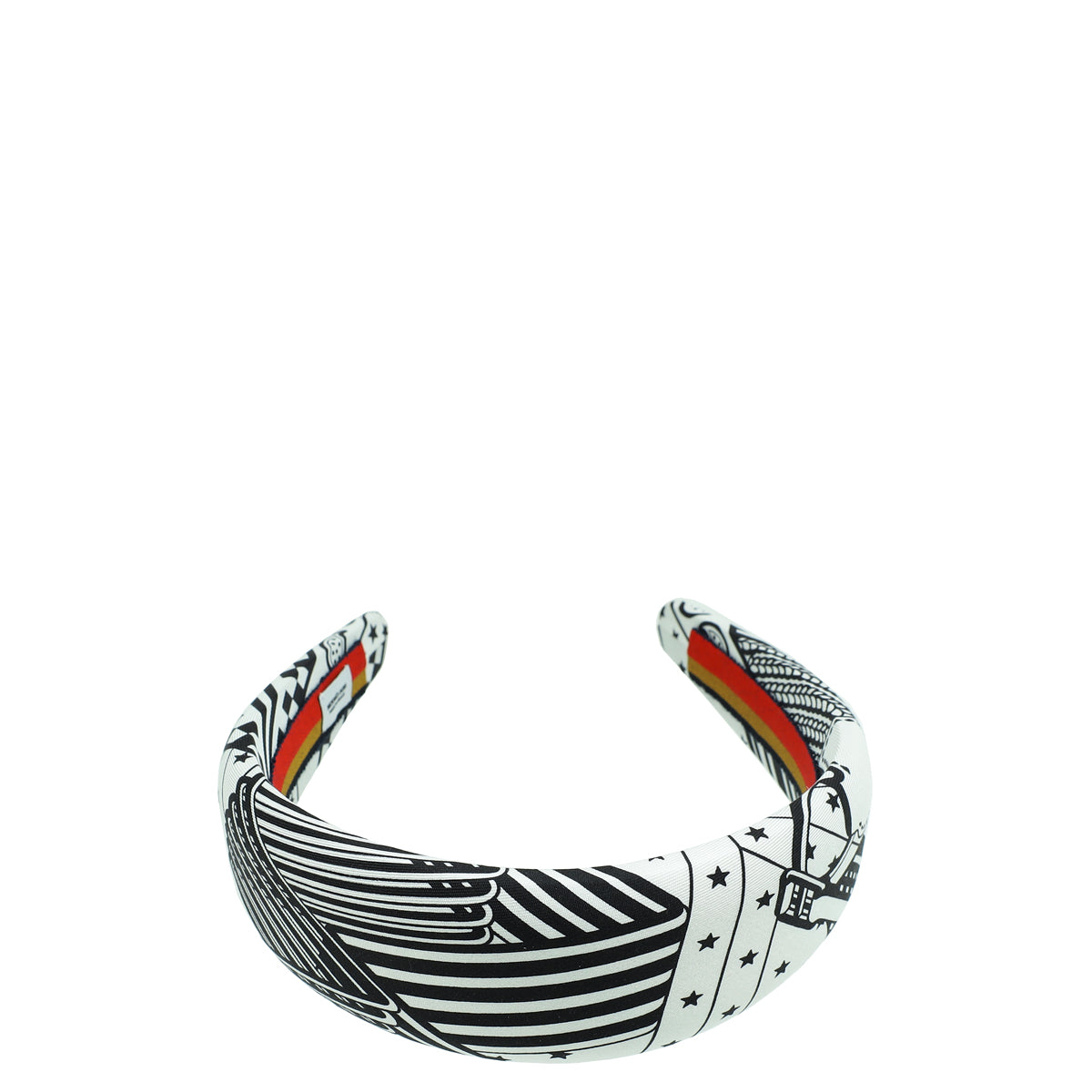Hermes Bicolor Sangles en Zigzag Bandana Gina Headband-Hermes-THE CLOSET