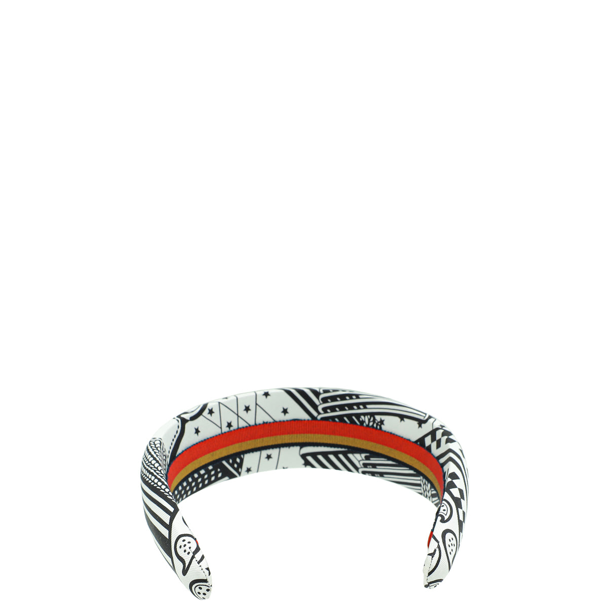 Hermes Bicolor Sangles en Zigzag Bandana Gina Headband-Hermes-THE CLOSET