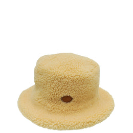 Hermes Bicolor Fauve Shearling Bucket Hat