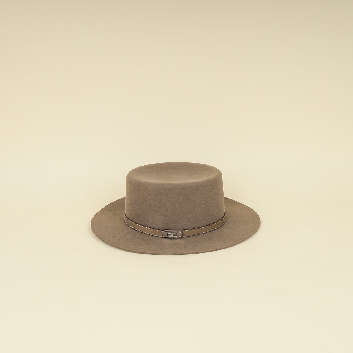 Hermes Etoupe Hampton Hat-Hermes-THE CLOSET