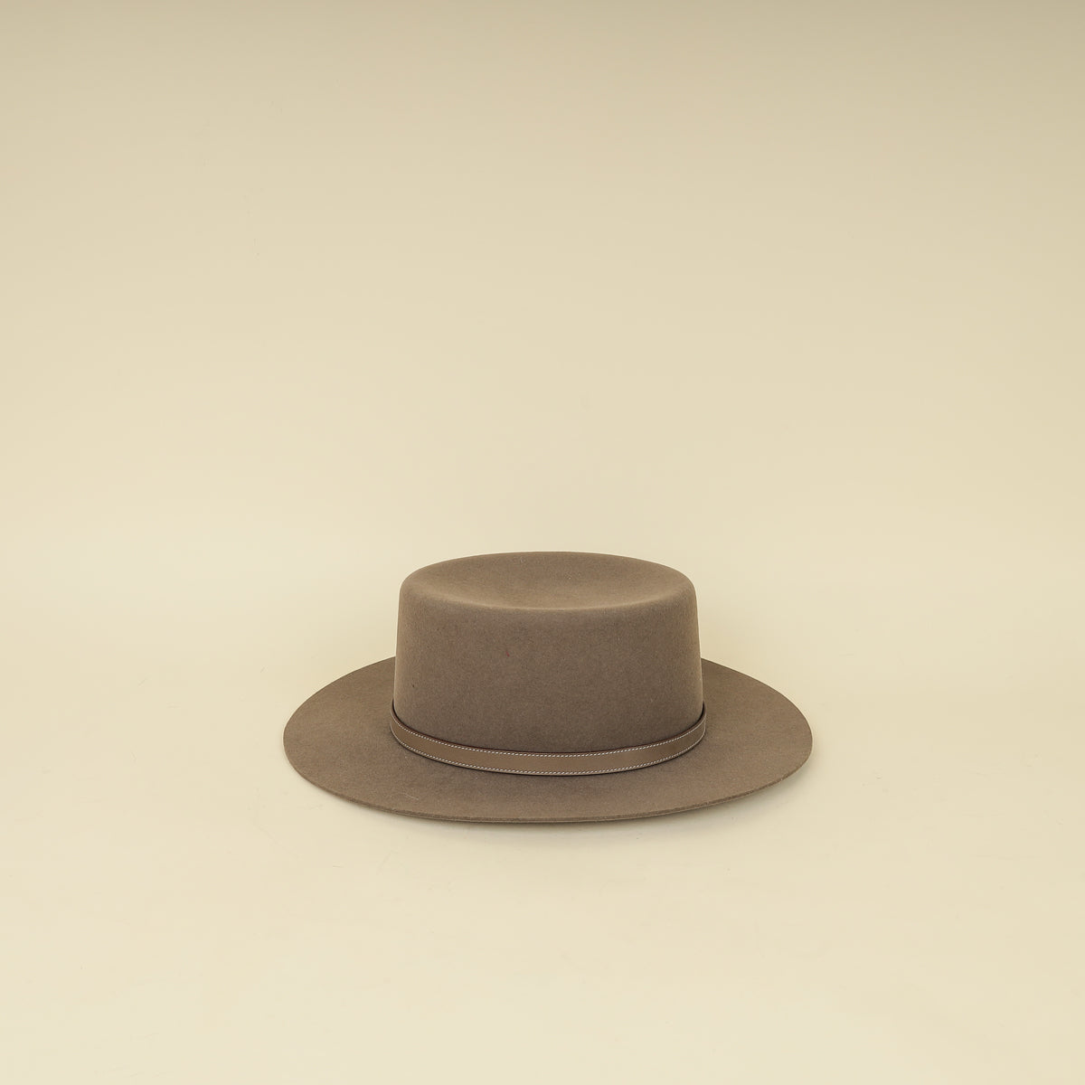 Hermes Etoupe Hampton Hat-Hermes-THE CLOSET