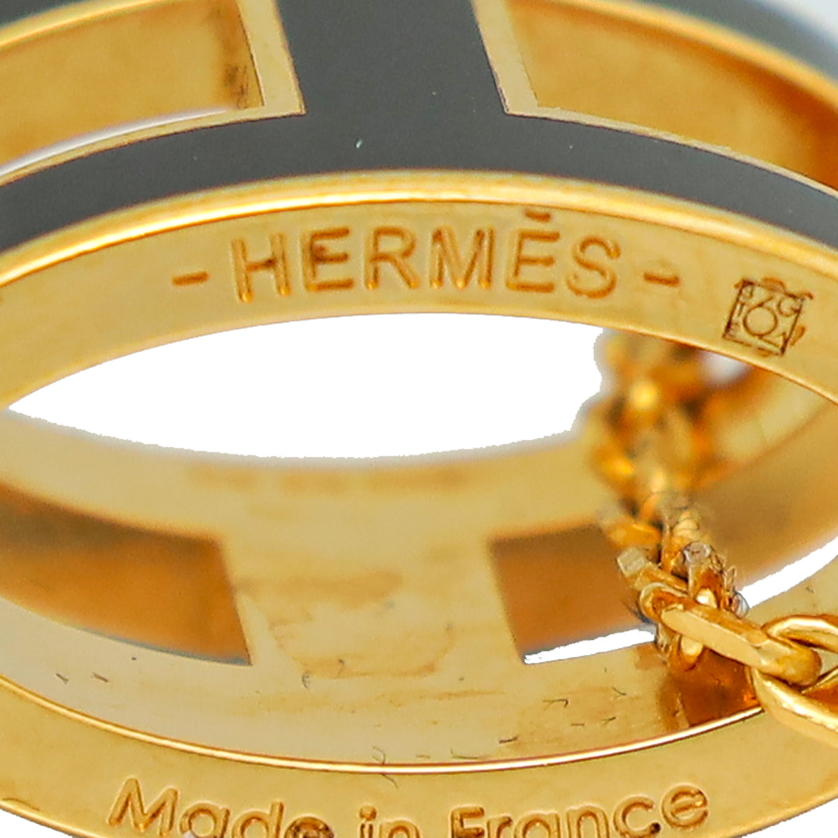 Hermes Noir Pop H Pendant Necklace
