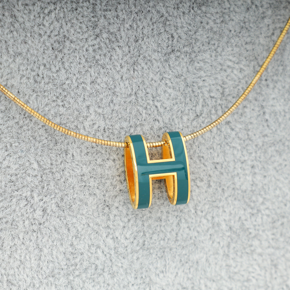 Hermes Gold Pop H Necklace-Hermes-THE CLOSET