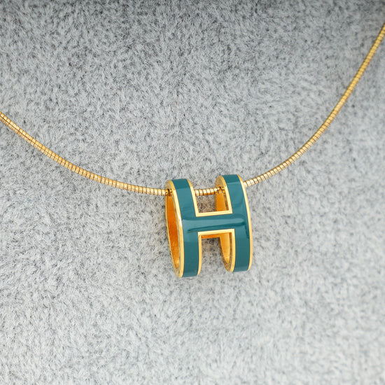 Hermes Gold Pop H Necklace