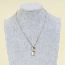 Hermes Silver Sterling Amulettes Birkin Pendent Necklace