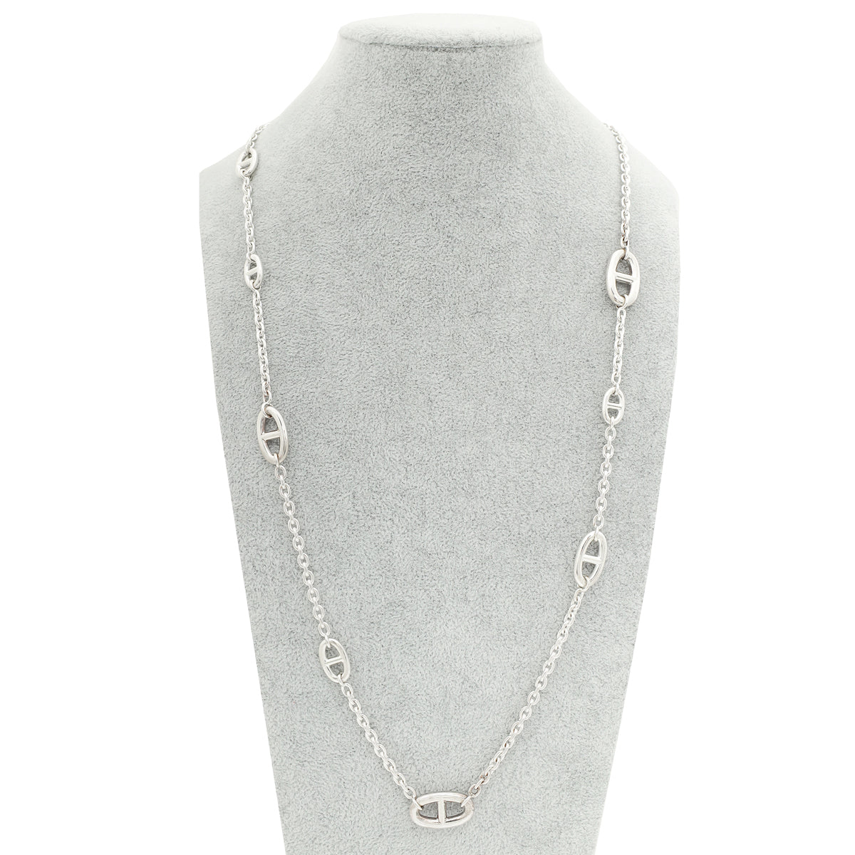 Hermes Silver Farandole Long Necklace