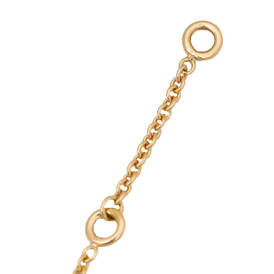 Hermes 18K Rose Gold Diamond Kelly Cadenas Pendant Necklace