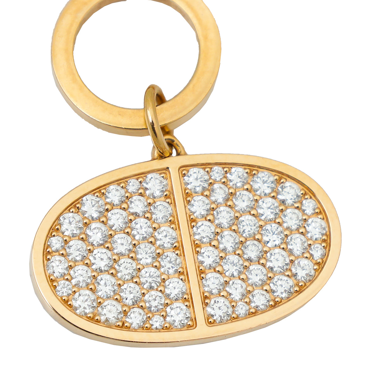 Hermes 18K Rose Gold Diamond Chaine D'Ancre Contour Necklace-Hermes-THE CLOSET