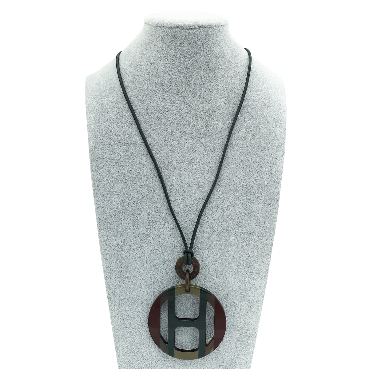 Hermes Multicolor H Equipe Pendant Necklace-Hermes-THE CLOSET