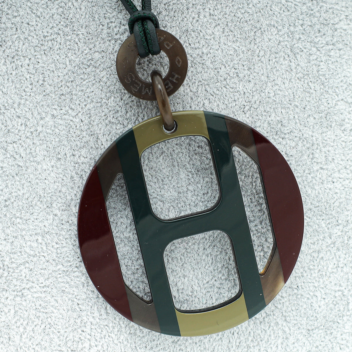 Hermes Multicolor H Equipe Pendant Necklace-Hermes-THE CLOSET