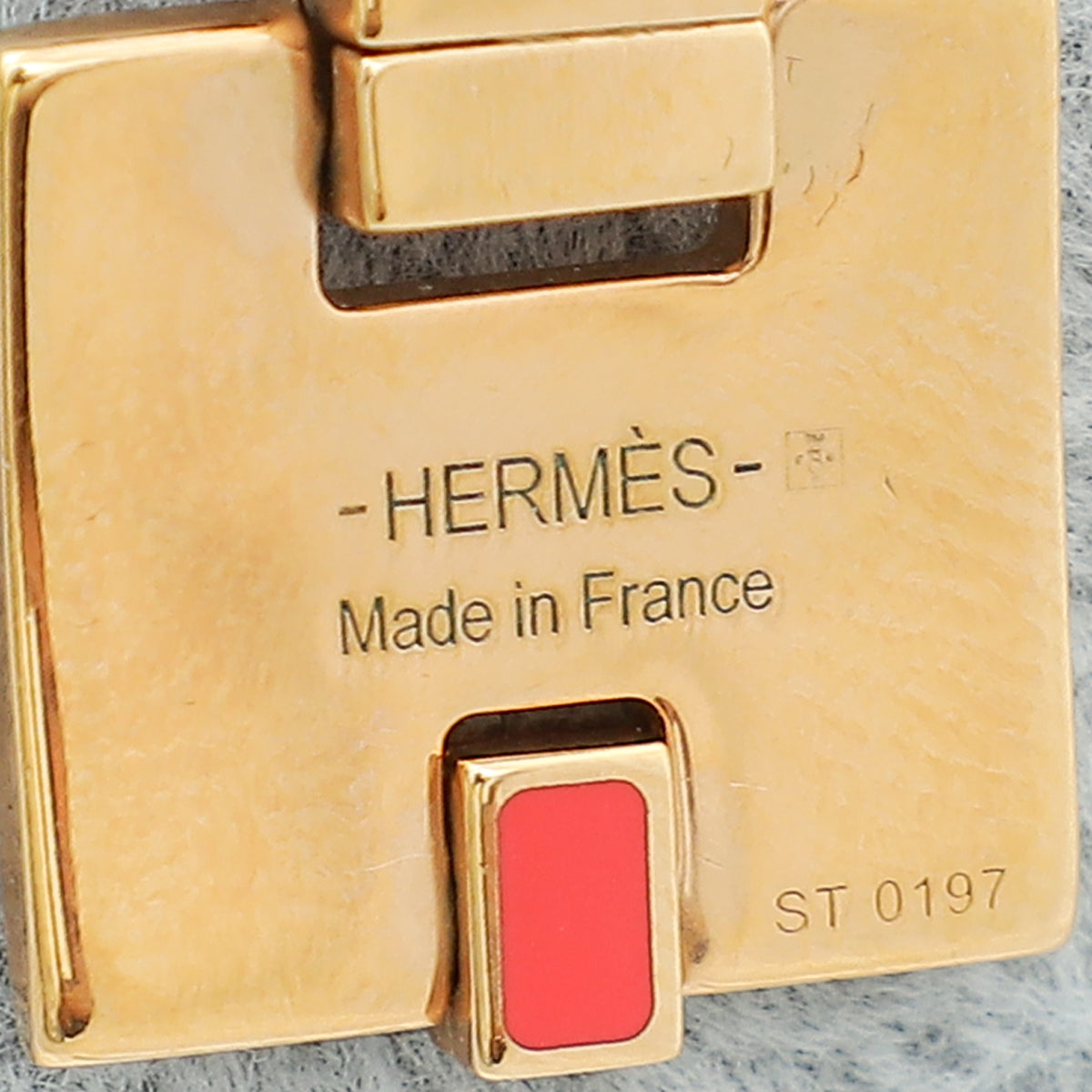 Hermes Rouge Corail Eileen Pendant Necklace