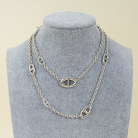 Hermes Sterling Silver Farandole 80 Necklace