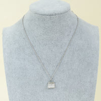 Hermes 18K White Gold Diamond Amulettes Kelly Pendant