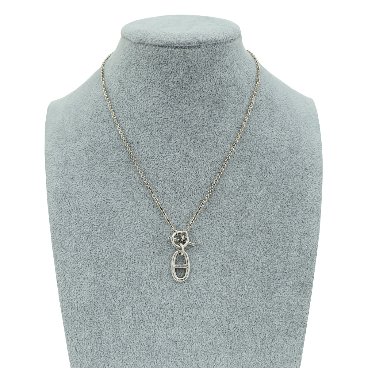 Hermes Silver Chaine d'ancre Pendant Necklace-Hermes-THE CLOSET