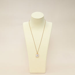 Hermes 18K Rose Gold Kelly Amulette Diamond Pendant Necklace