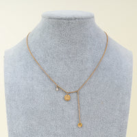 Hermes 18K Rose Gold Ex-Libris Pendant Necklace