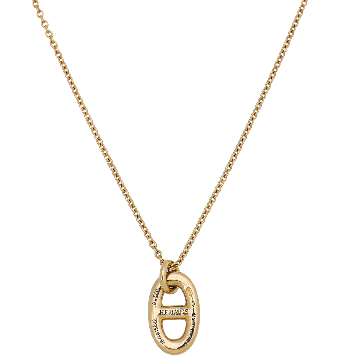 Hermes 18K Rose Gold Farandole Small Model Necklace-Hermes-THE CLOSET