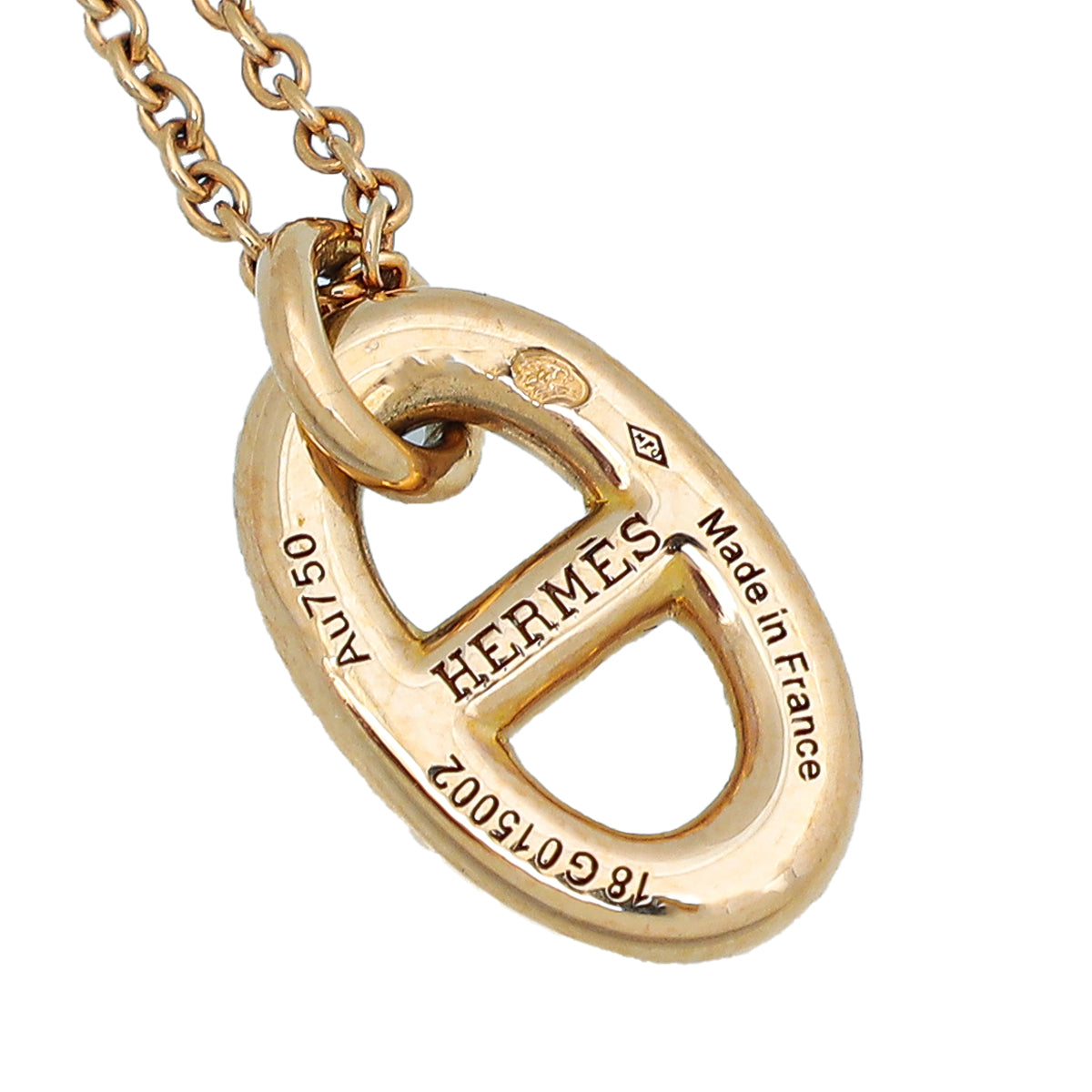 Hermes 18K Rose Gold Farandole Small Model Necklace
