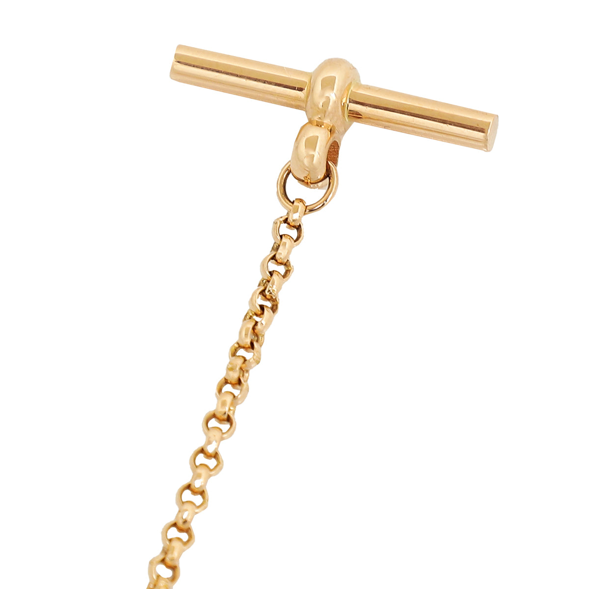 Hermes 18K Rose Gold Clou de Forge Pendant Necklace