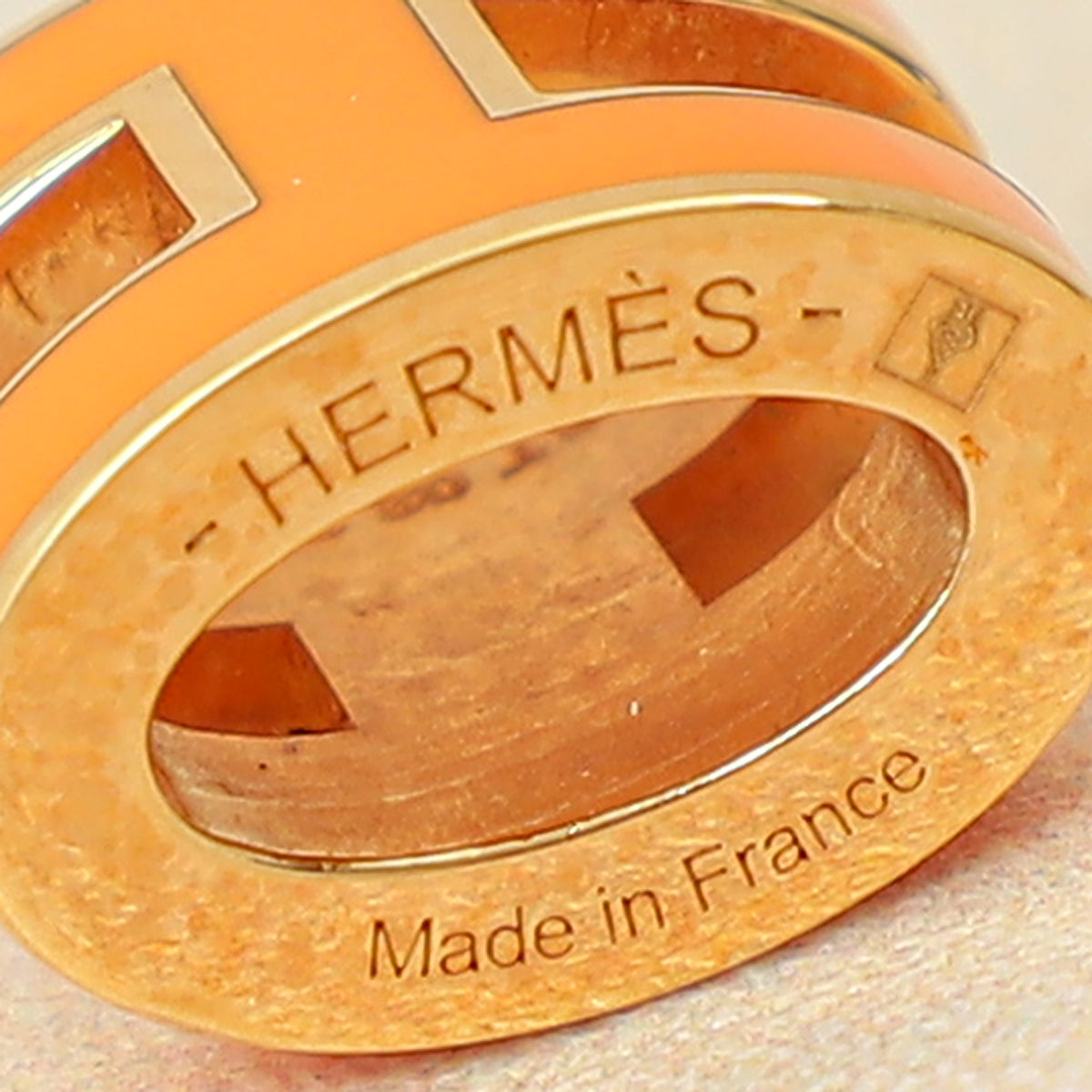 Hermes Orange Mini Pop H 40cm Necklace-Hermes-THE CLOSET