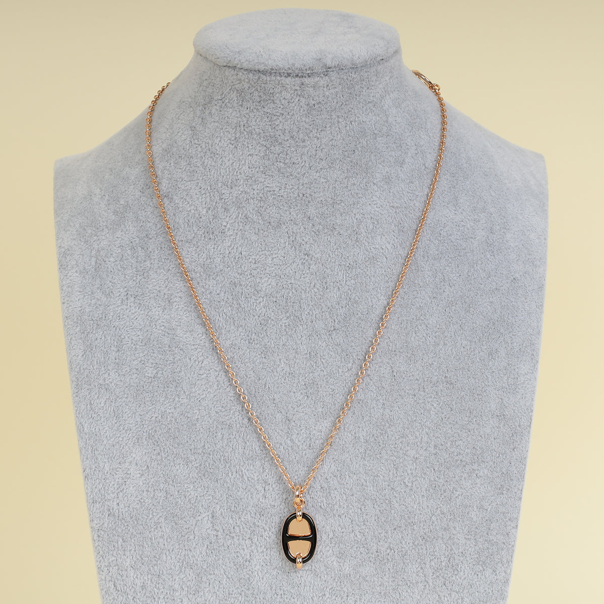 Hermes Noir Mini Maillon Pendant, Small Model