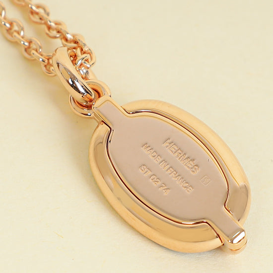 Hermes Noir Mini Maillon Pendant, Small Model