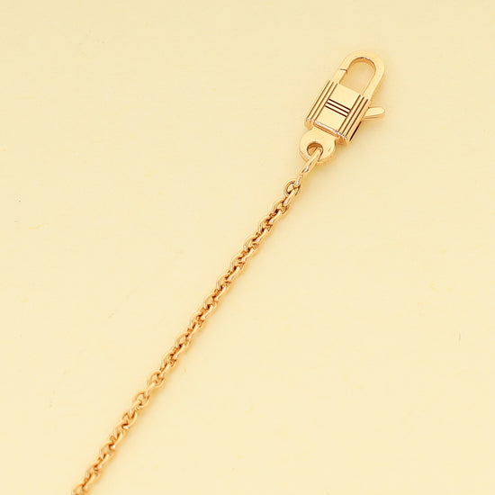 Hermes 18K Rose Gold Amulettes Constance Necklace