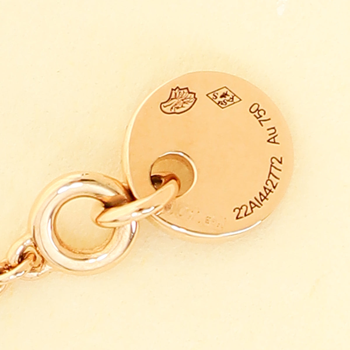 Hermes 18K Rose Gold Amulettes Constance Necklace