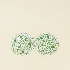 Hermes Porcelain A Walk in the Garden Dessert Plate (Set of 4)