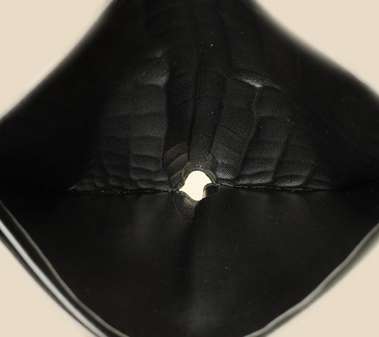 Hermes Noir Shiny Alligator Travel Wallet-Hermes-THE CLOSET