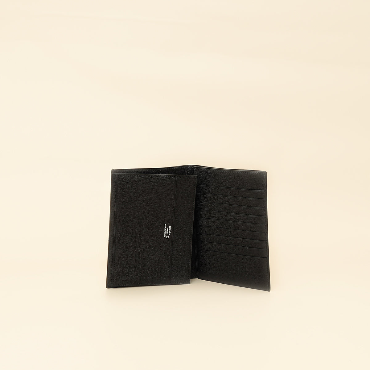 Hermes Noir Shiny Alligator Travel Wallet-Hermes-THE CLOSET