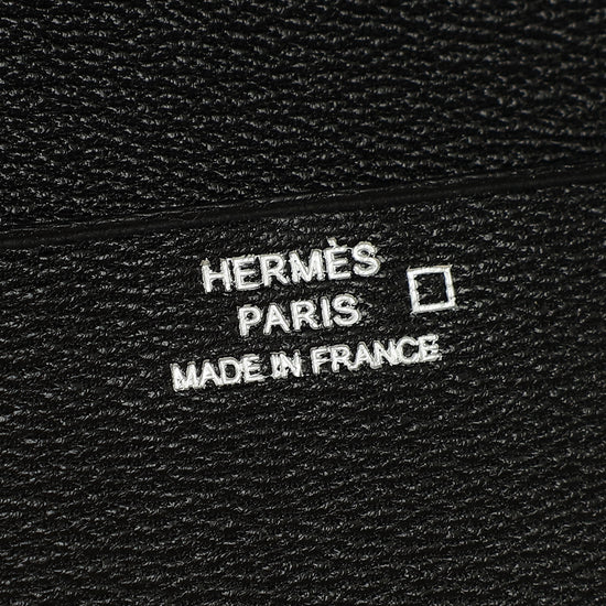 Hermes Noir Shiny Alligator Travel Wallet-Hermes-THE CLOSET