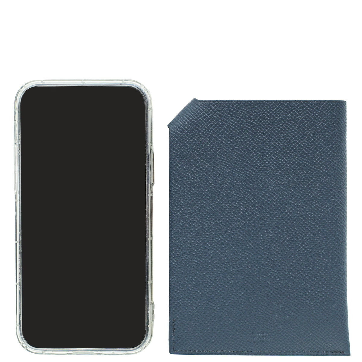 Hermes Bleu Minuit Tarmac Passport Holder-Hermes-THE CLOSET