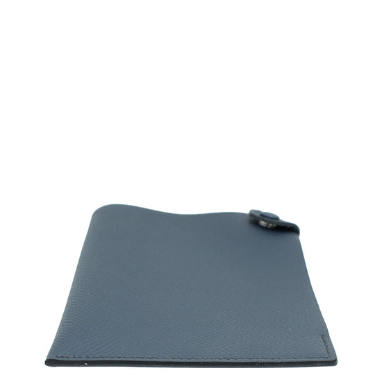 Load image into Gallery viewer, Hermes Bleu Minuit Tarmac Passport Holder
