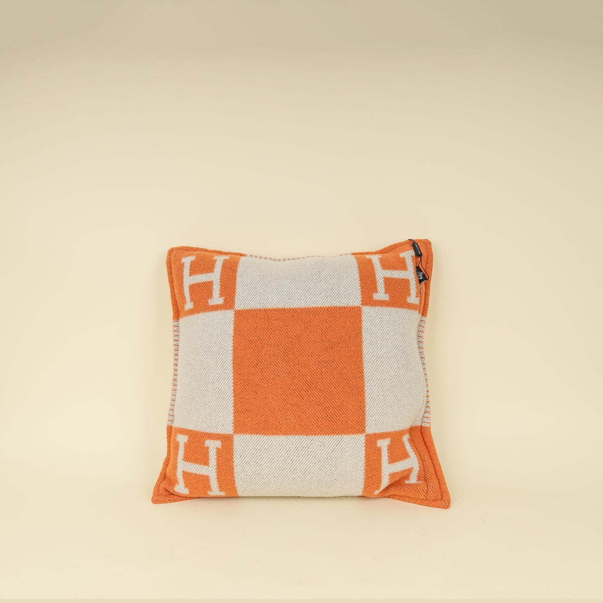 Hermes Bicolor Avalon Wool and Cashmere Pillow, Small Model-Hermes-THE CLOSET