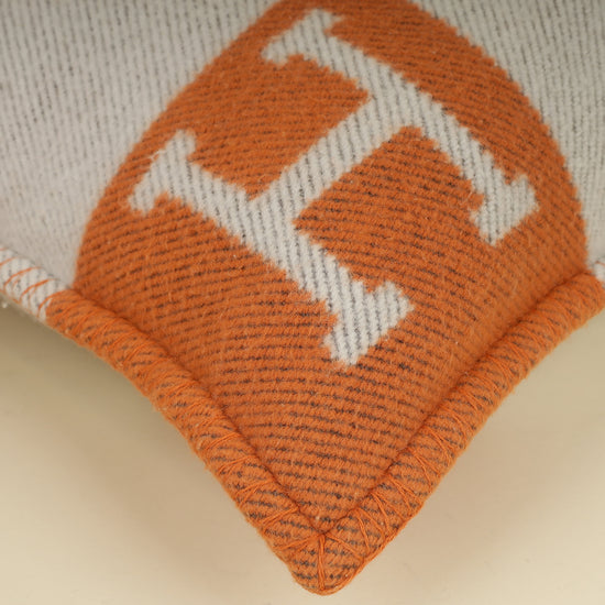 Hermes Bicolor Avalon Wool and Cashmere Pillow, Small Model-Hermes-THE CLOSET