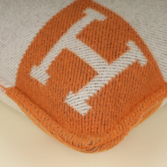 Hermes Bicolor Avalon Wool and Cashmere Pillow, Small Model-Hermes-THE CLOSET