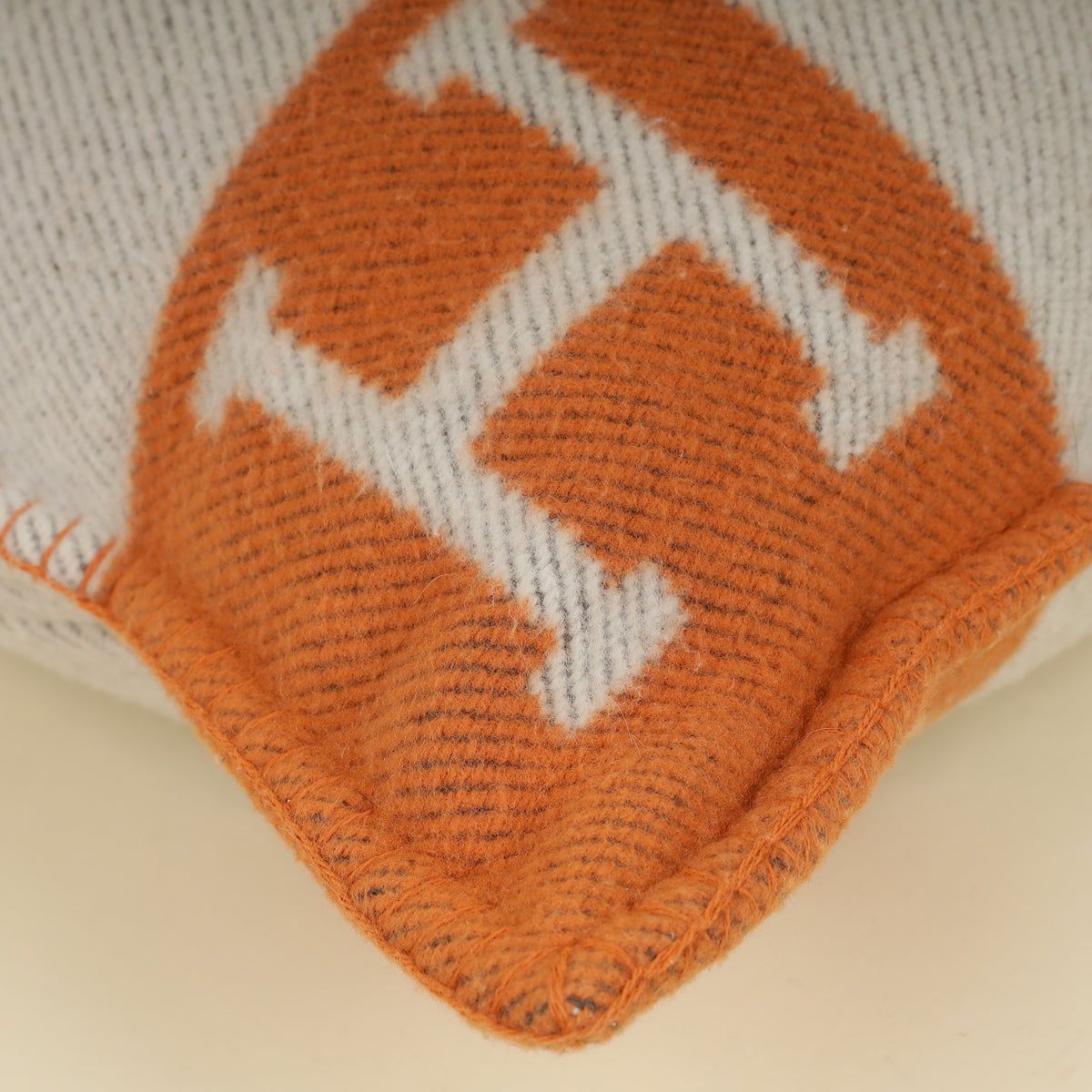 Hermes Bicolor Avalon Wool and Cashmere Pillow, Small Model-Hermes-THE CLOSET