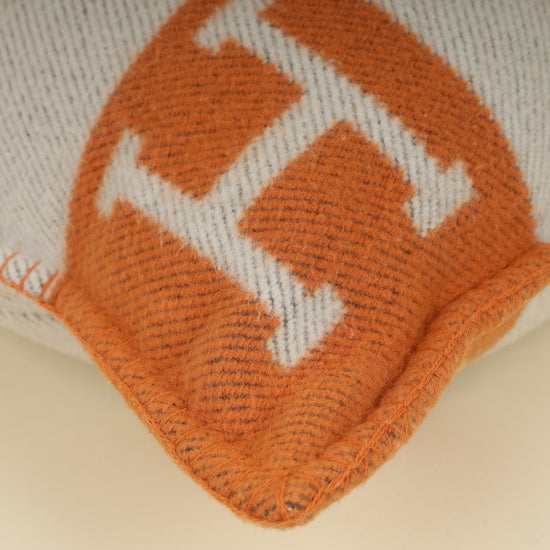Hermes Bicolor Avalon Wool and Cashmere Pillow, Small Model-Hermes-THE CLOSET