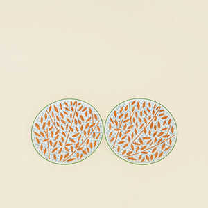 Hermes Porcelain A Walk in the Garden Dessert Plate (Set of 4)