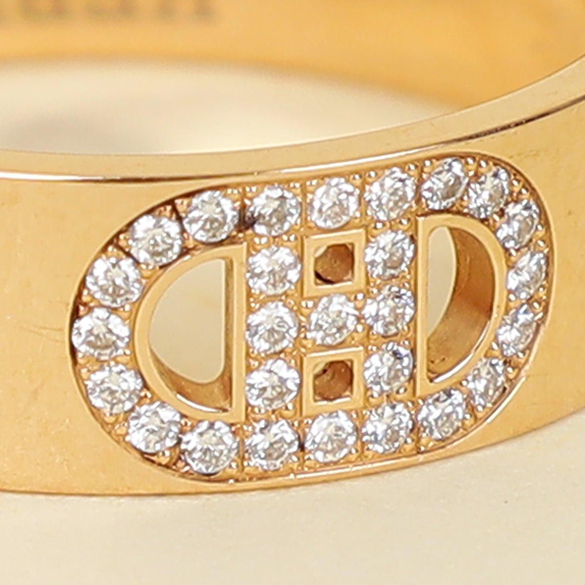 Hermes 18K Rose Gold H D'ancre Small Model Ring 53-Hermes-THE CLOSET