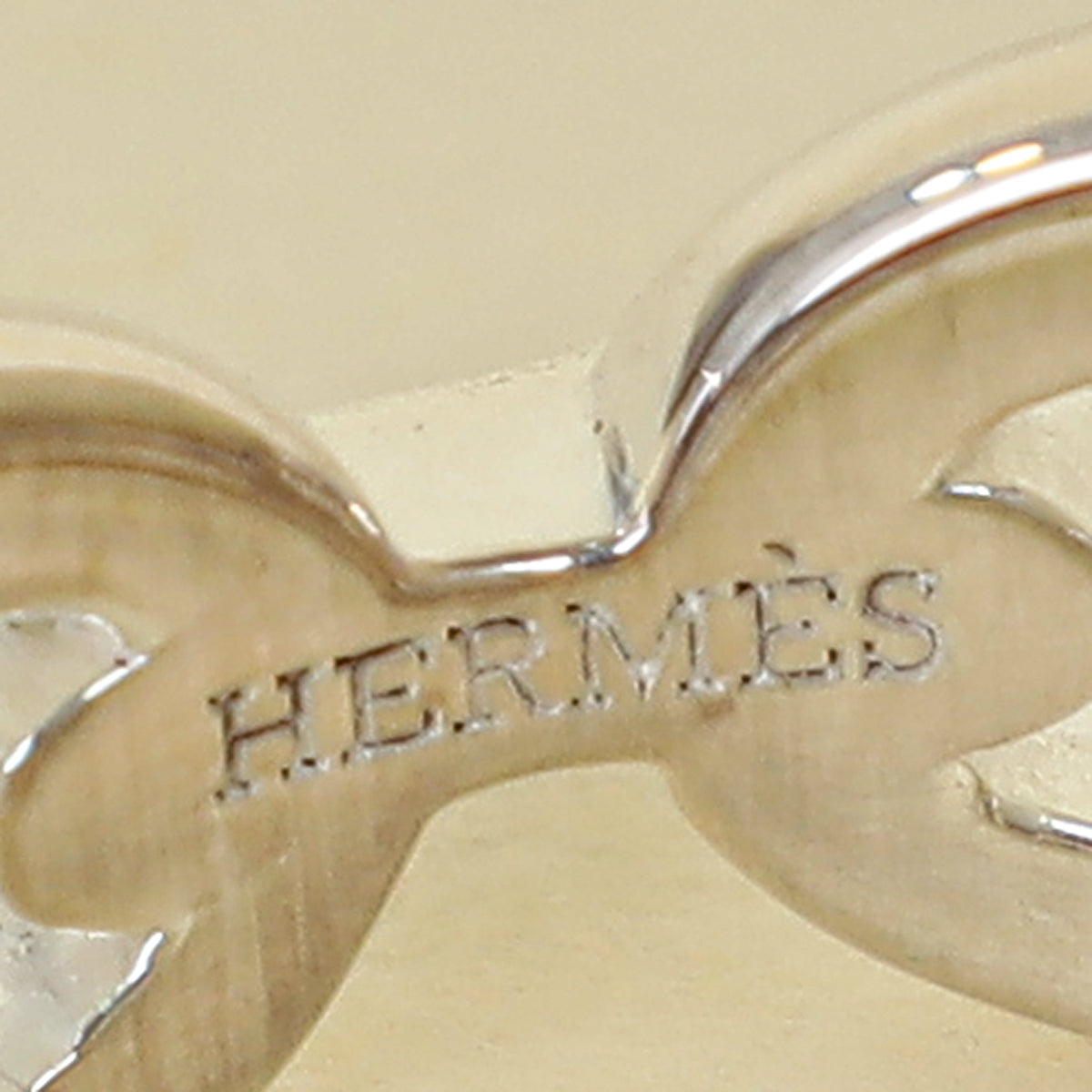 Hermes Silver Chaine d'ancre Enchainee Ring 55